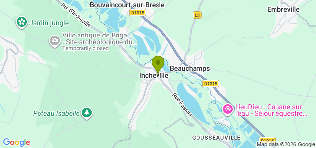 Carte de localisation de la randonnée En Forêt Indivise d'Eu. au départ de Incheville