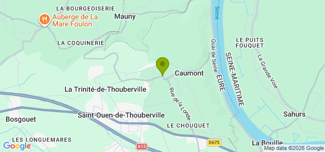 Carte de localisation de la randonnée Traces d'histoire. au départ de Caumont