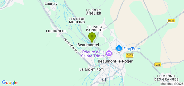 Carte de localisation de la randonnée Circuit de la Chapelle Saint-Marc au départ de Beaumontel