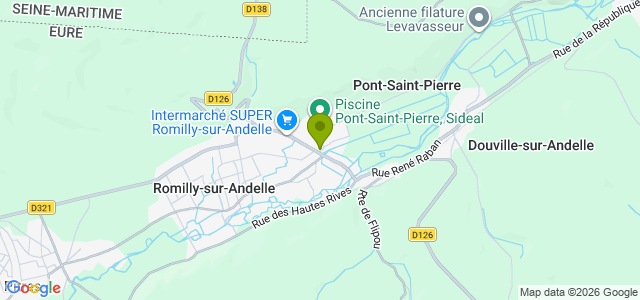 Carte de localisation de la randonnée Panoramas ! au départ de Pont-Saint-Pierre sud