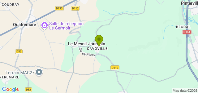 Carte de localisation de la randonnée Bois et plateau agricole. au départ de Le Mesnil-Jourdain