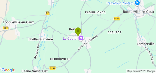 Carte de localisation de la randonnée Un vent de liberté au départ de Royville