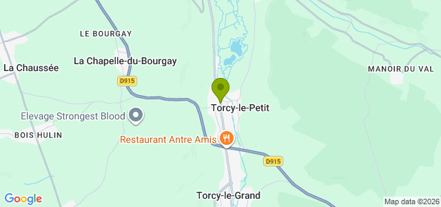 Carte de localisation de la randonnée Collines, berges et étangs de la Varenne sur la route de Dieppe au départ de Torcy-le-Petit 2