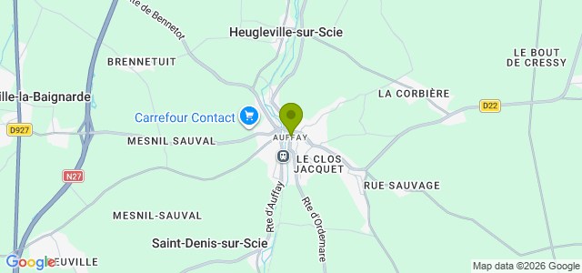 Carte de localisation de la randonnée Circuit des Jacquemarts au départ de Auffay