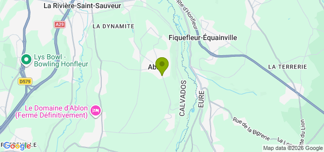 Carte de localisation de la randonnée Morelle et Orange au départ de Ablon