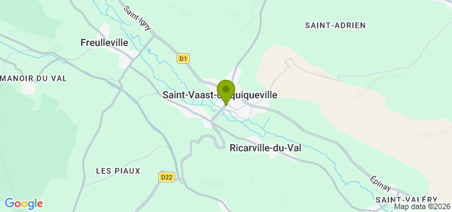 Carte de localisation de la randonnée Panoramas du Pays de Bray au départ de St-Vaast-d'Equiqueville