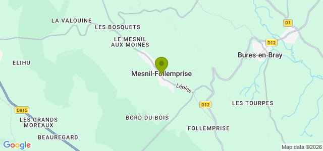 Carte de localisation de la randonnée Massif des Nappes au départ de Mesnil-Follemprise