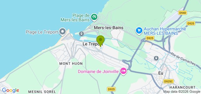 Carte de localisation de la randonnée Le Tréport au départ de Le Tréport
