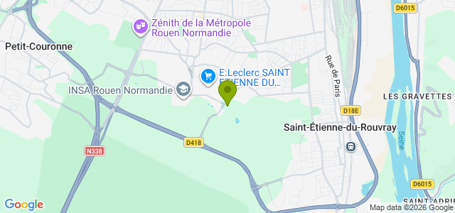 Carte de localisation de la randonnée Forêts du Madrillet et de La-Londe - Rouvray au départ de St-Etienne-du-Rouvray