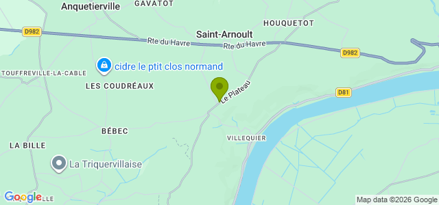 Carte de localisation de la randonnée Boucle entre le château, les quais de Seine et la forêt au départ de Villequier 2