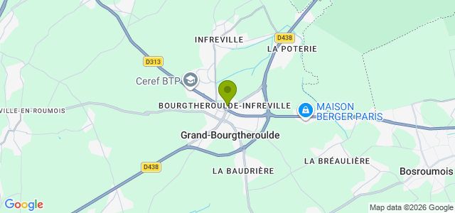 Carte de localisation de la randonnée Le Circuit des Potiers au départ de Bourgtheroulde