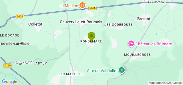 Carte de localisation de la randonnée Très belle randonnée en forêt domaniale de Montfort au départ de Appeville-Annebault