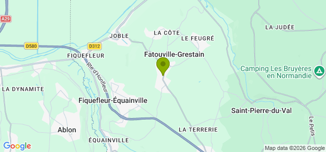 Carte de localisation de la randonnée Chemins charmants, riche patrimoine : itinéraire à faire sans hésiter ! au départ de Fatouville-Grestain