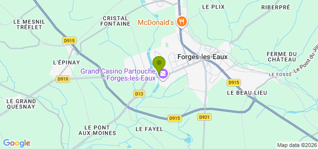 Carte de localisation de la randonnée Sympathique randonnée autour des étangs et dans le bois au départ de Forges-les-Eaux 2