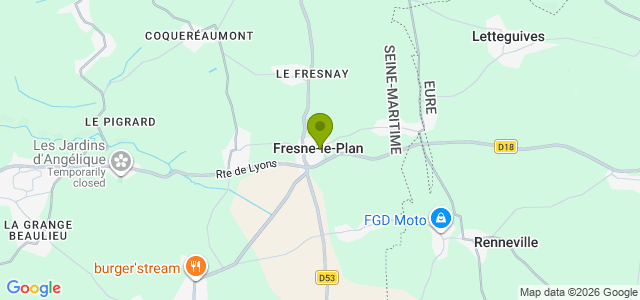 Carte de localisation de la randonnée Circuit des Malières prolongé au départ de Fresne-le-Plan