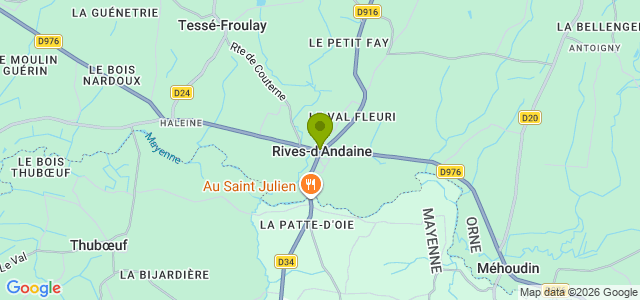 Carte de localisation de la randonnée Le Chemin des Templiers de Couterne au départ de Couterne