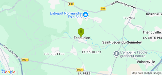 Carte de localisation de la randonnée Chemin pédestre des Dours au départ de Ecaquelon 2