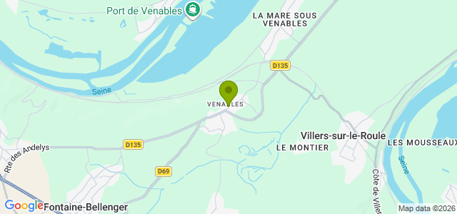 Carte de localisation de la randonnée Autour du lac de Venables au départ de Venables