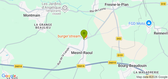 Carte de localisation de la randonnée Circuit de la Mare David au départ de Mesnil-Raoul