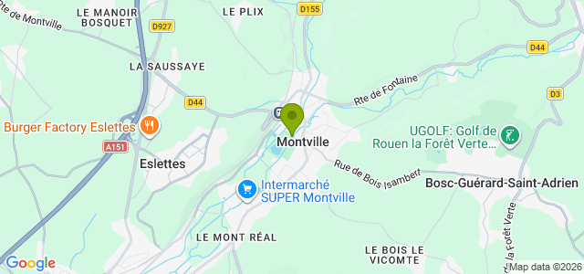 Carte de localisation de la randonnée Circuit Par monts et par vaux au départ de Montville 2