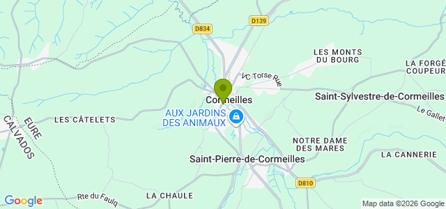 Carte de localisation de la randonnée Cormeilles au départ de Cormeilles