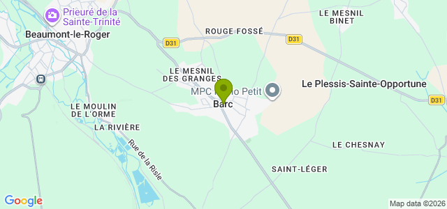Carte de localisation de la randonnée Le Circuit des Bosquets au départ de Barc