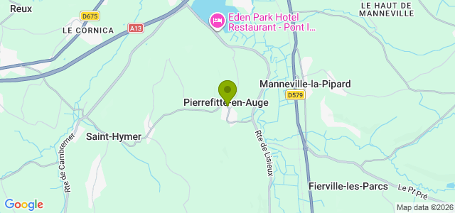 Carte de localisation de la randonnée Circuit des Petits Monts au départ de Pierrefitte-en-Auge 2