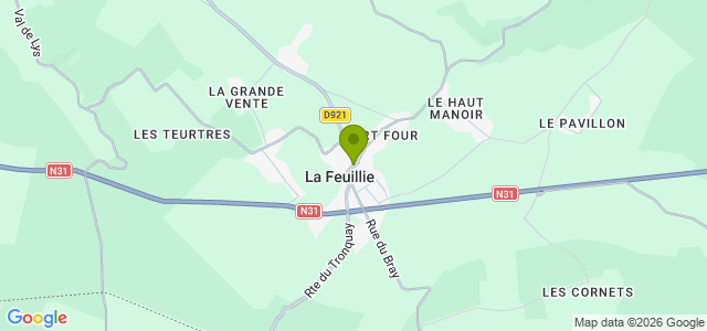 Carte de localisation de la randonnée Circuit des Grands Genêts en forêt domaniale de Lyons au départ de La Feuillie 3
