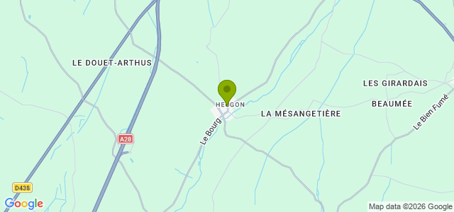 Carte de localisation de la randonnée Le circuit de la chapelle Blanchet en Pays d'Ouche au départ de Heugon