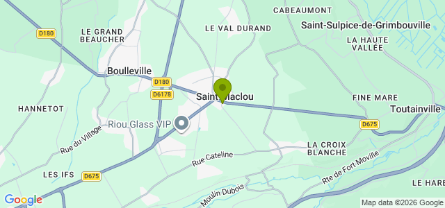 Carte de localisation de la randonnée Campagne résidentielle entre Pont-Audemer et Honfleur au départ de Saint-Maclou