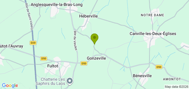 Carte de localisation de la randonnée Circuit du Chemin de l'Ecole au départ de Gonzeville