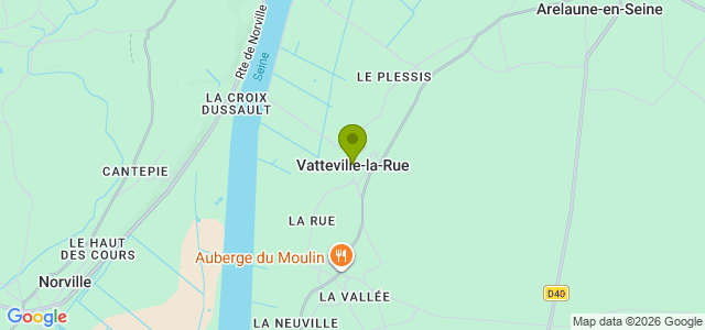 Carte de localisation de la randonnée Circuit de la forêt d'Arelaune au départ de Vatteville-la-Rue 5