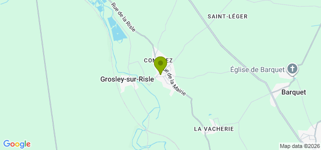 Carte de localisation de la randonnée Circuit du Val Gallerand au départ de Grosley-sur-Risle 2