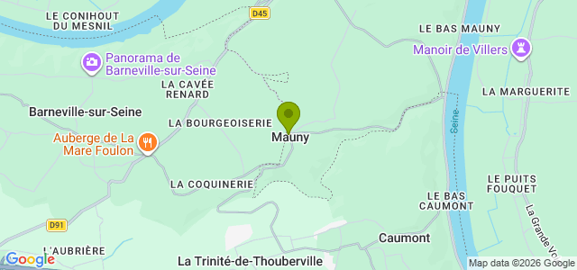 Carte de localisation de la randonnée Circuit des Trois Vallées au départ de Mauny