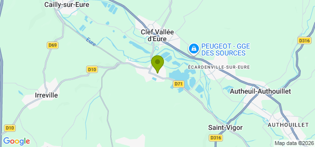 Carte de localisation de la randonnée Circuit « Un chemin, une école » au départ de Crèvecoeur