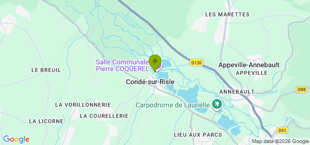 Carte de localisation de la randonnée Circuit du Chemin des Sarrasins au départ de Condé-sur-Risle 2