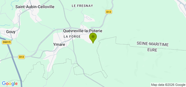 Carte de localisation de la randonnée Circuit de la Vallée Galentine au départ de Quévreville-la-Poterie