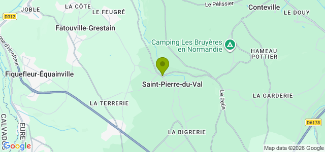 Carte de localisation de la randonnée Sentier Les Trois Vallées au départ de St-Pierre-du-Val