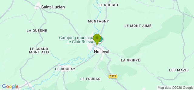 Carte de localisation de la randonnée Circuit Nolléval Montagny au départ de Nolléval 2