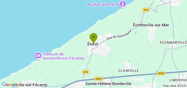 Carte de localisation de la randonnée Circuit des Wagands au départ de Eletot