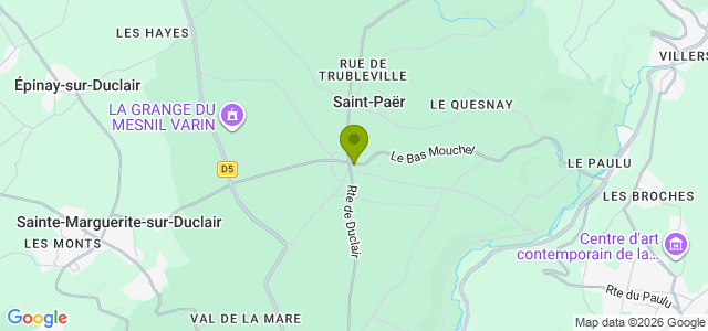 Carte de localisation de la randonnée Circuit du château des Vieux au départ de Saint-Paër