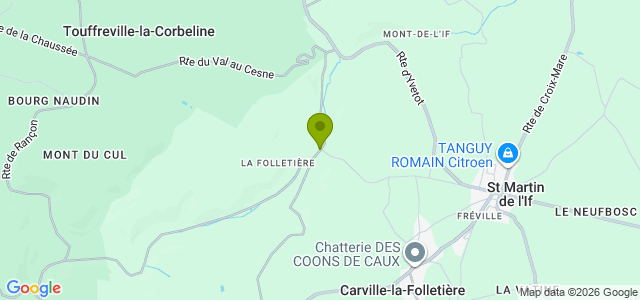Carte de localisation de la randonnée Circuit des bois de la Folletière au départ de La Folletière