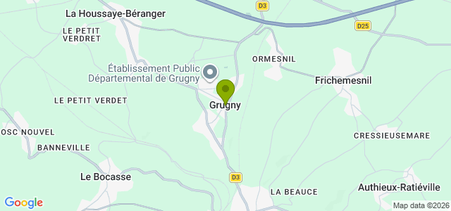Carte de localisation de la randonnée Boucle de Grugny à Clères au départ de Grugny