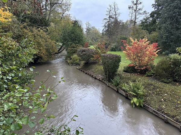 Garés en face de l'école et de l'église Saint-Pierre, nous commençons ce circuit en marchant entre la Risle et la Georgette.&nbsp;