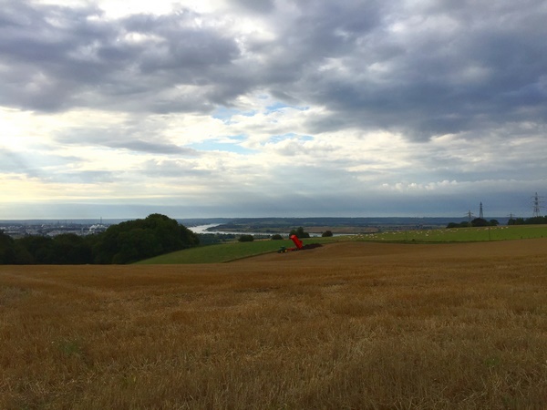 Peu après le départ, le circuit nous offre ce panorama sur la vallée de la Seine.