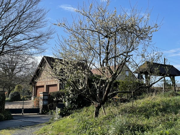 Nous arrivons à la fin du chemin, nous allons tourner à droite à l'entrée de Notre-Dame-de-Bliquetuit.