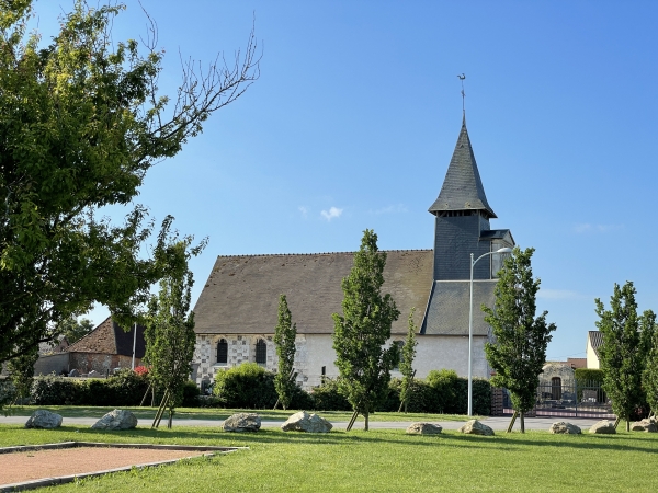 Eglise Saint-André (XVe) de Gauville-la-Campagne.