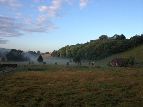 Vallée de la Lieure vue depuis la Côte du Château.