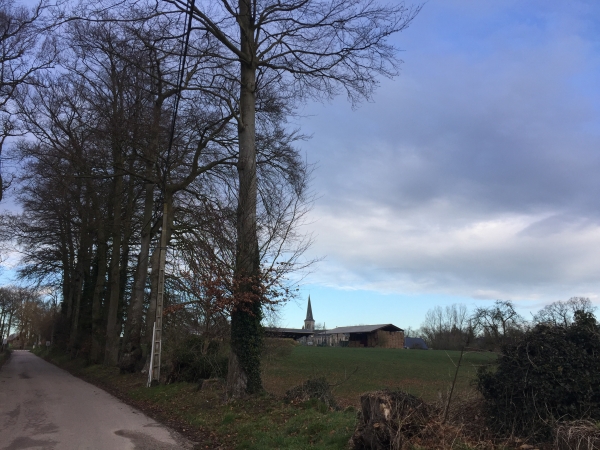 Arrivée à Héberville par la rue de Bouffay.