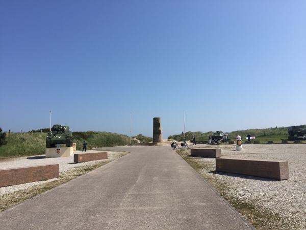 Arrivée sur la plage d'Utah Beach, l'une des cinq plages du débarquement de Normandie le 6 juin 1944.